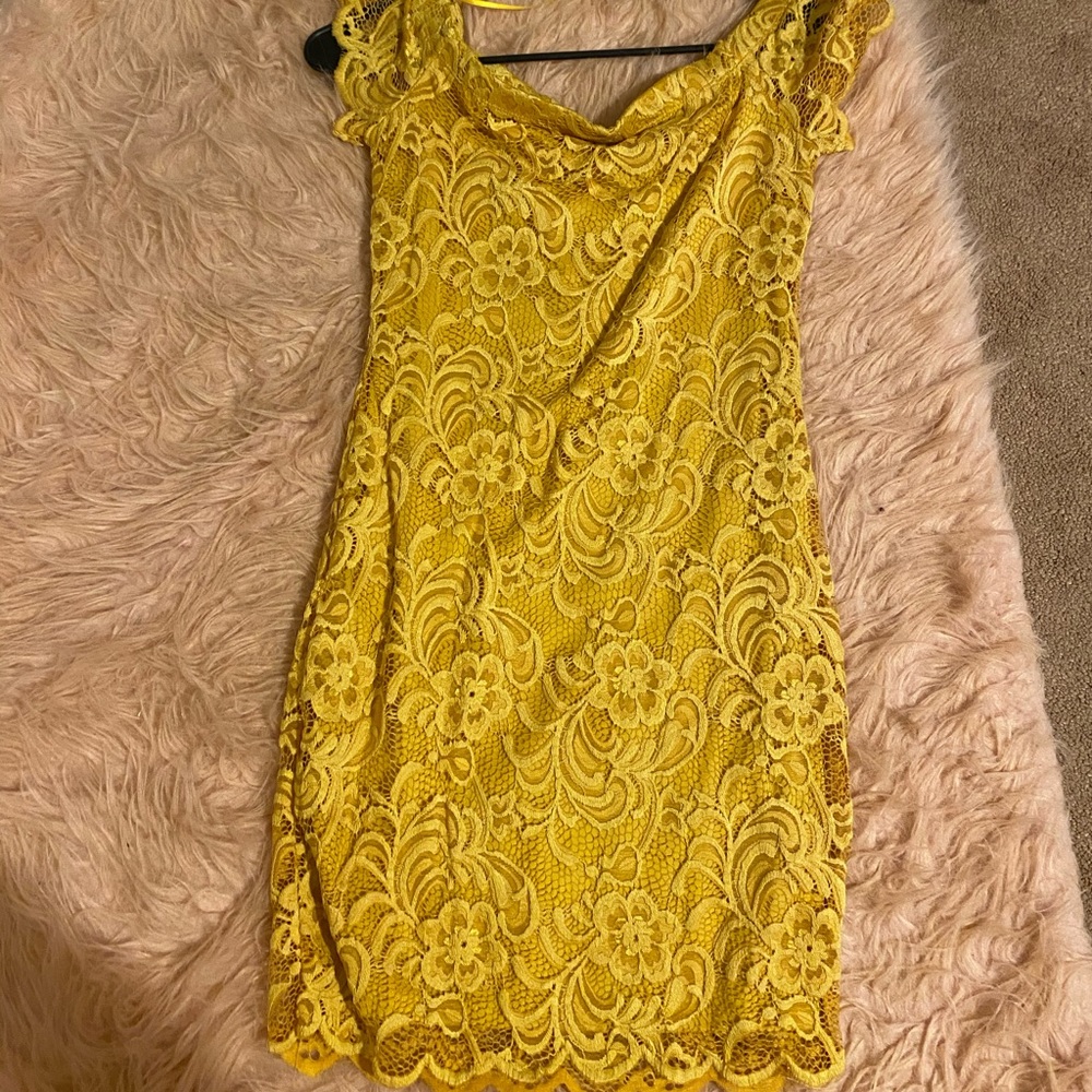 Yellow Tight Dress